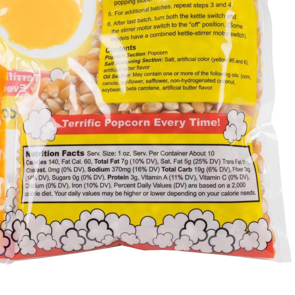 Carnival King All-In-One Popcorn Kit for 8 oz. to 10 oz. Poppers - 24/Case