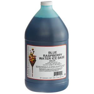 1 Case of Blue Raspberry Water Ice Base - 4 one gallon per case