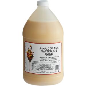 1 Case of Pina Colada Water Ice Base - 4 one gallon per case