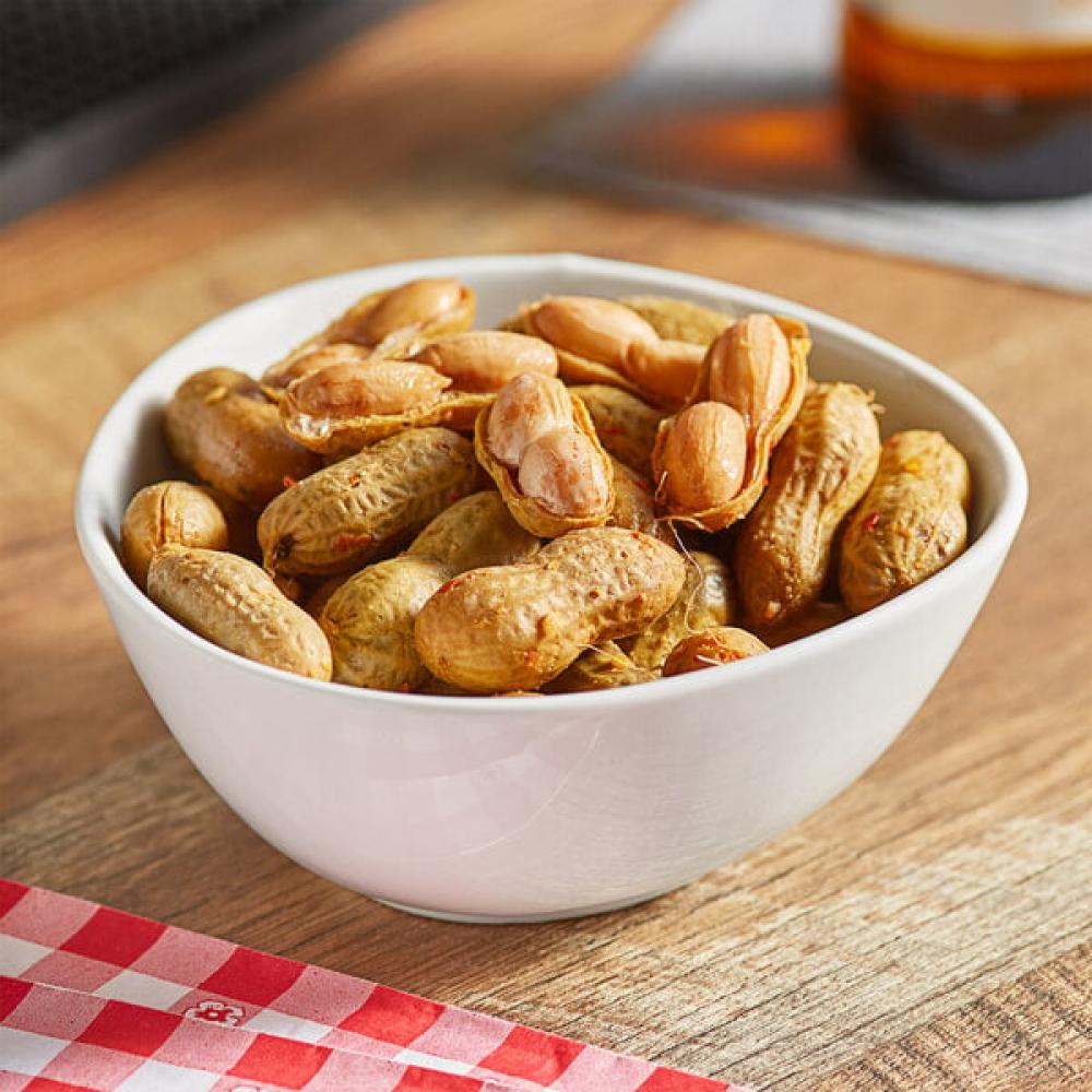 Peanut Patch Cajun Boiled Peanuts 13.5 oz. Can - 24/Case