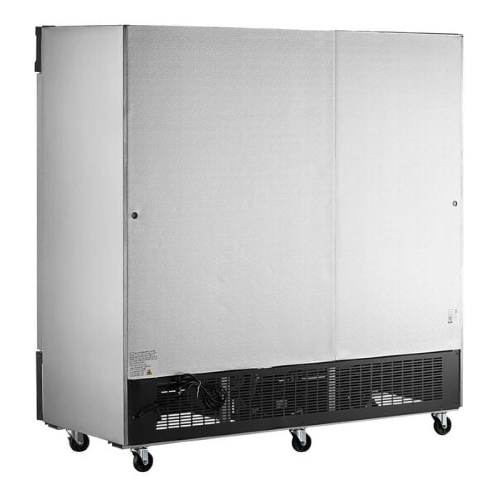 Avantco SS-3R-HC 81 5/16" Stainless Steel Solid Door Reach-In Refrigerator
