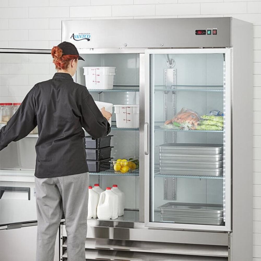 Avantco A-49R-G-HC 54" Glass Door Reach-In Refrigerator