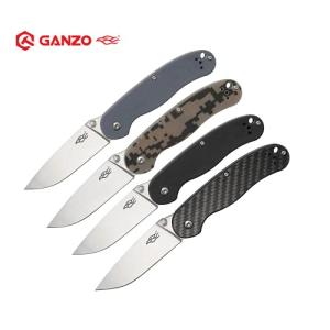 GANZO Firebird Folding Pocket Knife FB727S Carbon Fiber Handle with Clip 440C Stainless Steel Blade Hunting Fishing Outdoor EDC Knife