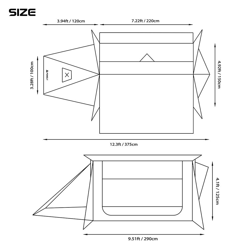 STOVEHUT 20 Blue Grey | Shelter Hot Tent | POMOLY New Arrival 2025
