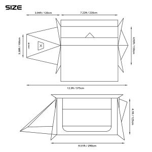 STOVEHUT 20 Blue Grey | Shelter Hot Tent | POMOLY New Arrival 2025