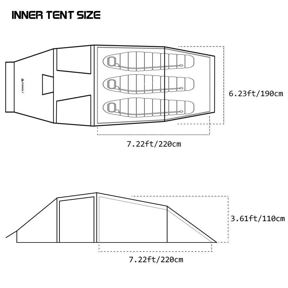 【Pre Order】Locomotive 3 Tunnel Tent with Chimney | POMOLY New Arrival 2024