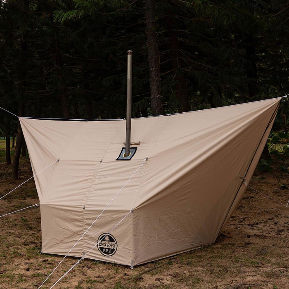 Rhombus Hammock Hot Tarp | Lonewolf902 Canvas Hot Shelter for Hammock Camping
