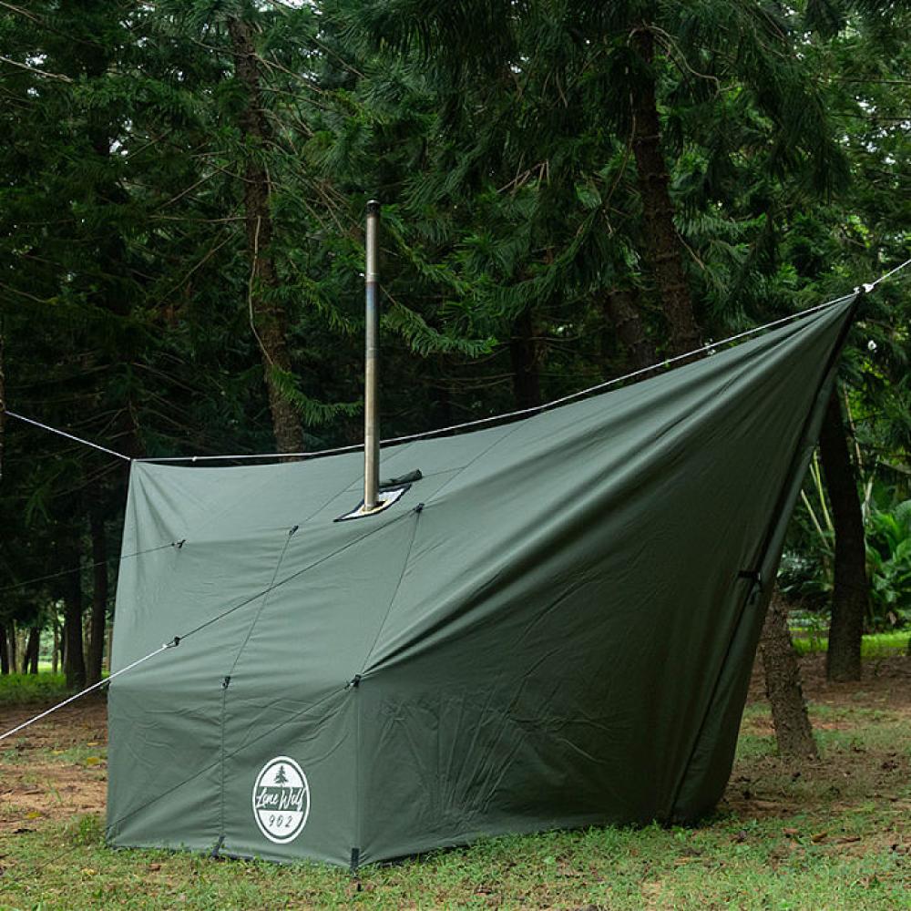 Rhombus Hammock Hot Tarp | Lonewolf902 Canvas Hot Shelter for Hammock Camping