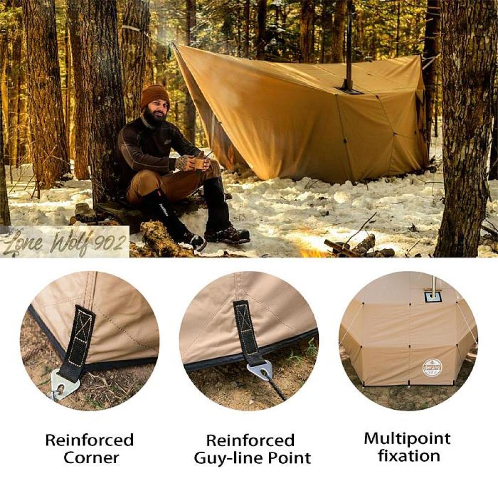 Rhombus Hammock Hot Tarp | Lonewolf902 Canvas Hot Shelter for Hammock Camping