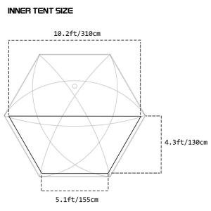 POMOLY Dome X4 Pro | Freestanding Tent Large Round Hot Tent for 2-4 Person