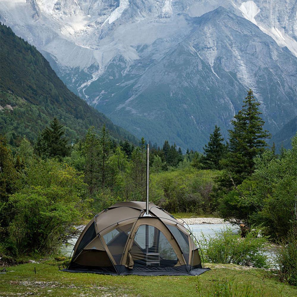 POMOLY Dome X4 Pro | Freestanding Tent Large Round Hot Tent for 2-4 Person
