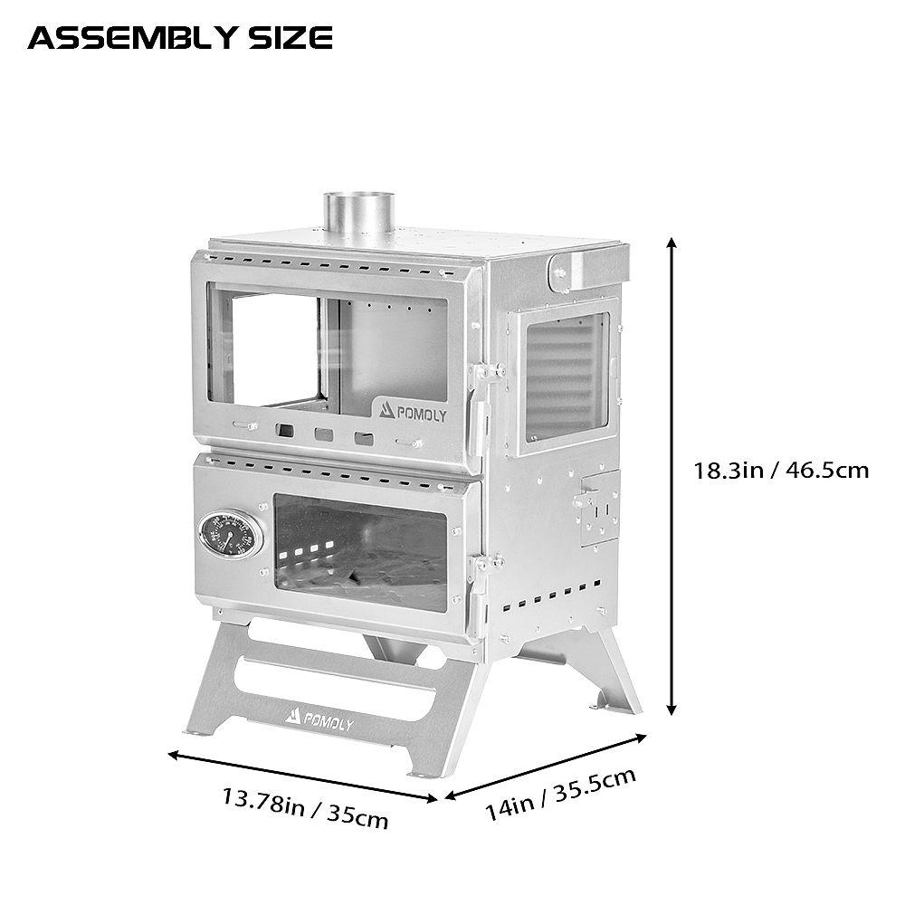 Baker Ti | POMOLY Oven Stove | Portable Oven Tent Wood Stove | POMOLY New Arrival 2025