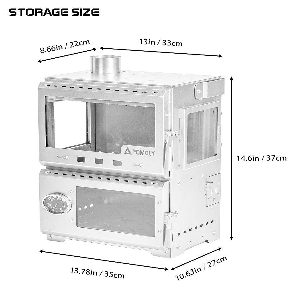 Baker Ti | POMOLY Oven Stove | Portable Oven Tent Wood Stove | POMOLY New Arrival 2025
