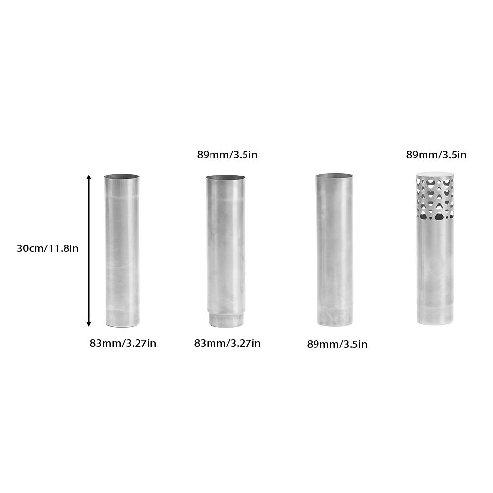 Φ3.27in - 3.5in (Φ83mm - 89mm) Titanium Nested Pipe Set | Detachable Variable Diameter Chimney | POMOLY New Arrival 2025