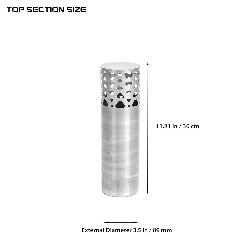 Φ3.27in - 3.5in (Φ83mm - 89mm) Titanium Nested Pipe Set | Detachable Variable Diameter Chimney | POMOLY New Arrival 2025