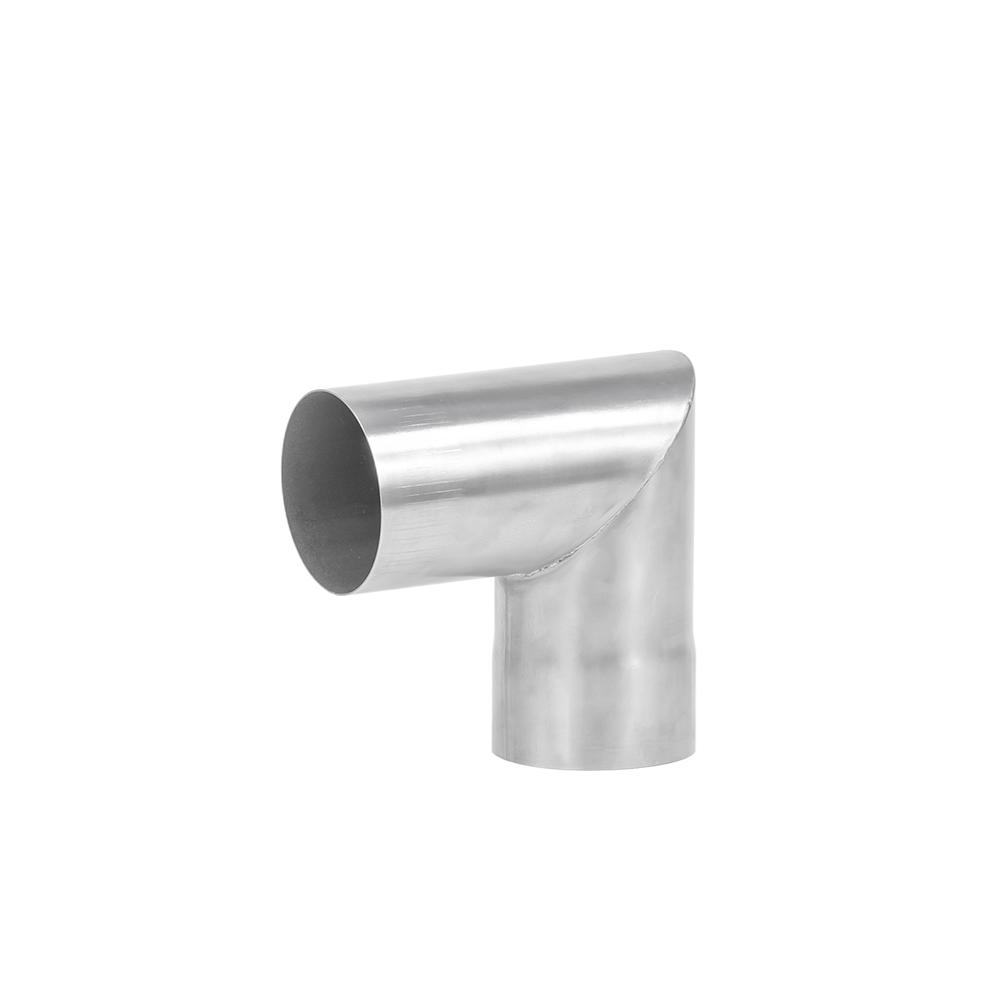 Two 45 Degree Titanium Chimney Sections | Φ2.76in x 2 Sections (Φ7cm) Titanium Stove Pipe for Wood Stove | POMOLY