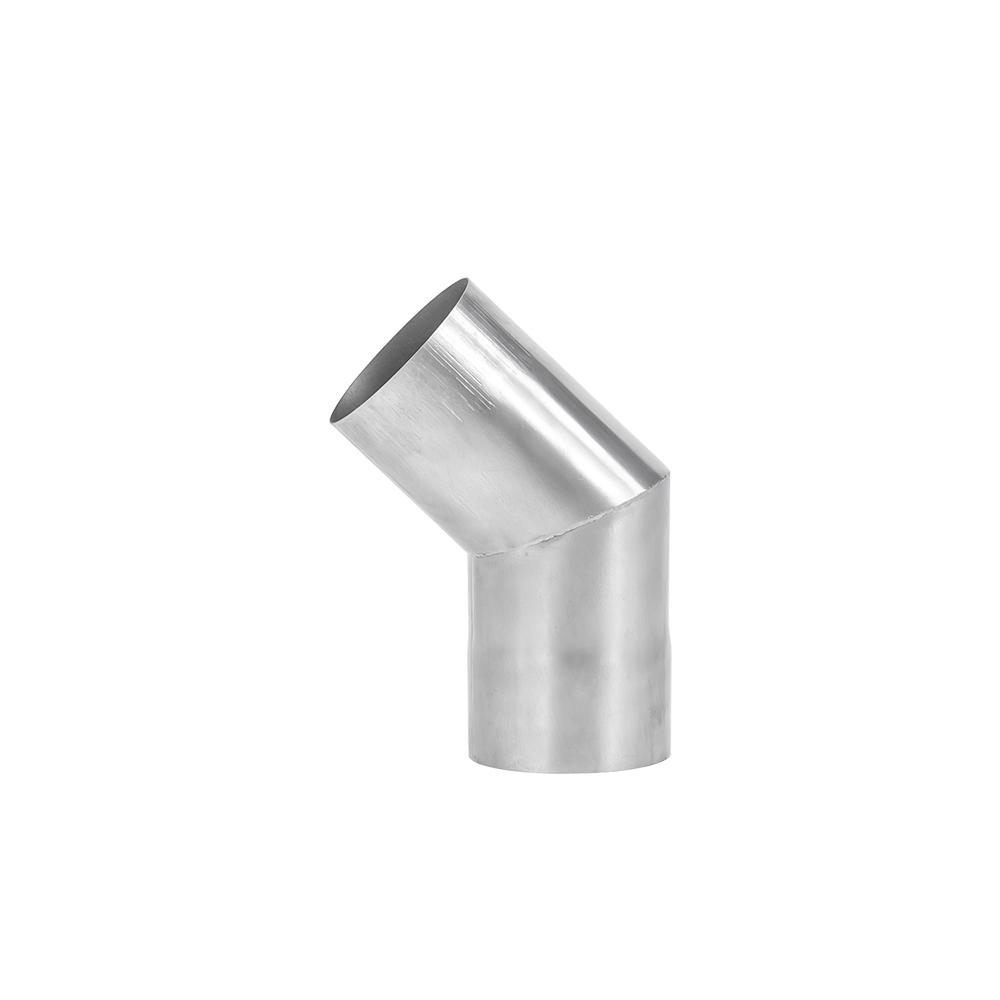 Two 45 Degree Titanium Chimney Sections | Φ2.76in x 2 Sections (Φ7cm) Titanium Stove Pipe for Wood Stove | POMOLY