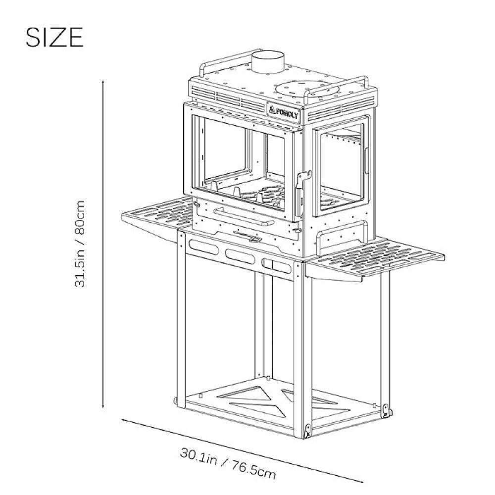 Storage Base for Dweller Max & Dweller Max Ti Series Stoves | POMOLY New Arrival 2025