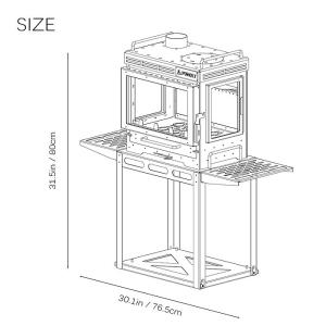 Storage Base for Dweller Max & Dweller Max Ti Series Stoves | POMOLY New Arrival 2025
