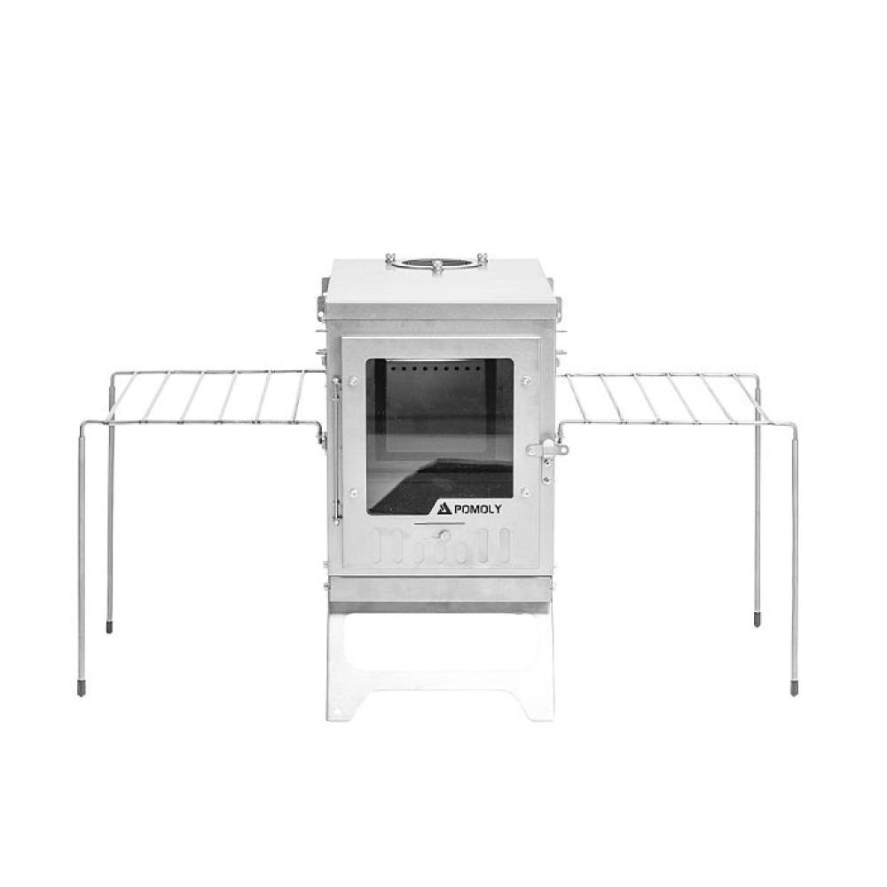 Titanium Campfire Grill & Side Shelves | 2-in-1 Accessories for X-Ti Series Stove | POMOLY New Arrival 2025