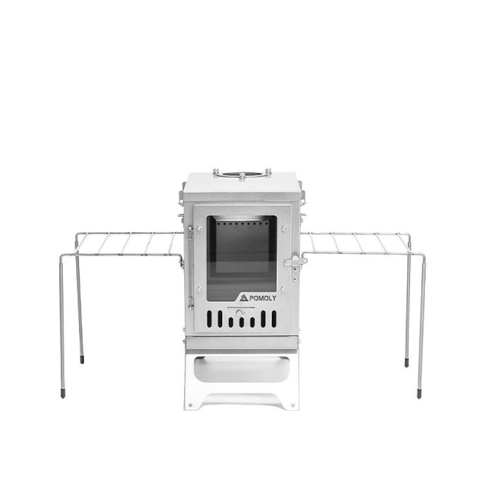 Titanium Campfire Grill & Side Shelves | 2-in-1 Accessories for X-Ti Series Stove | POMOLY New Arrival 2025