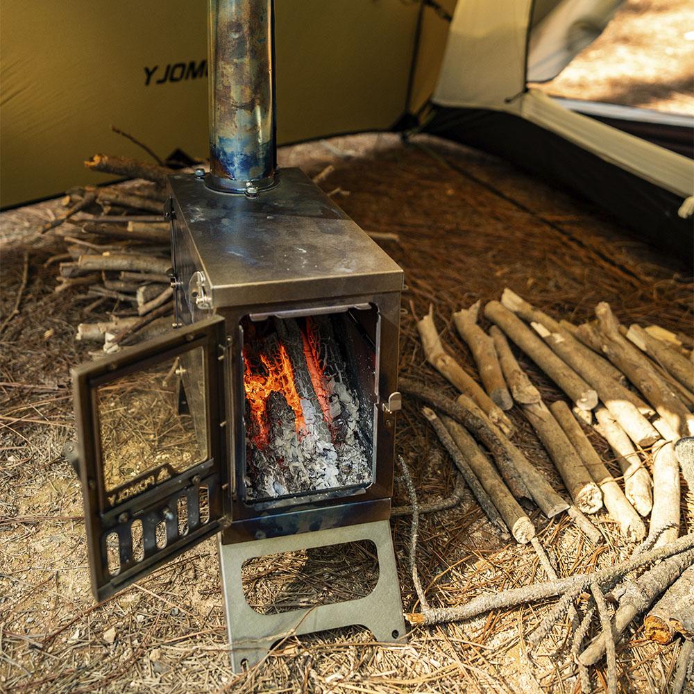 X-Ti Mini | Double Folding Titanium Wood Stove | POMOLY New Arrival 2025