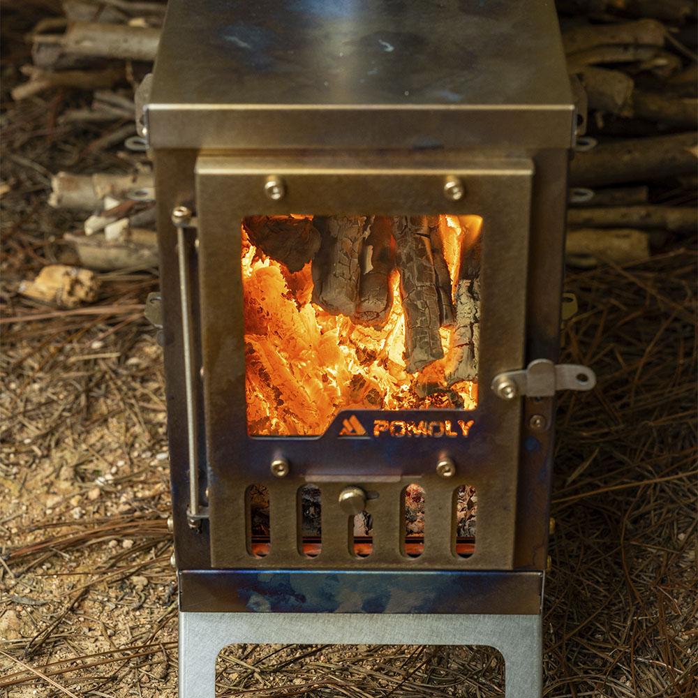 X-Ti Mini | Double Folding Titanium Wood Stove | POMOLY New Arrival 2025