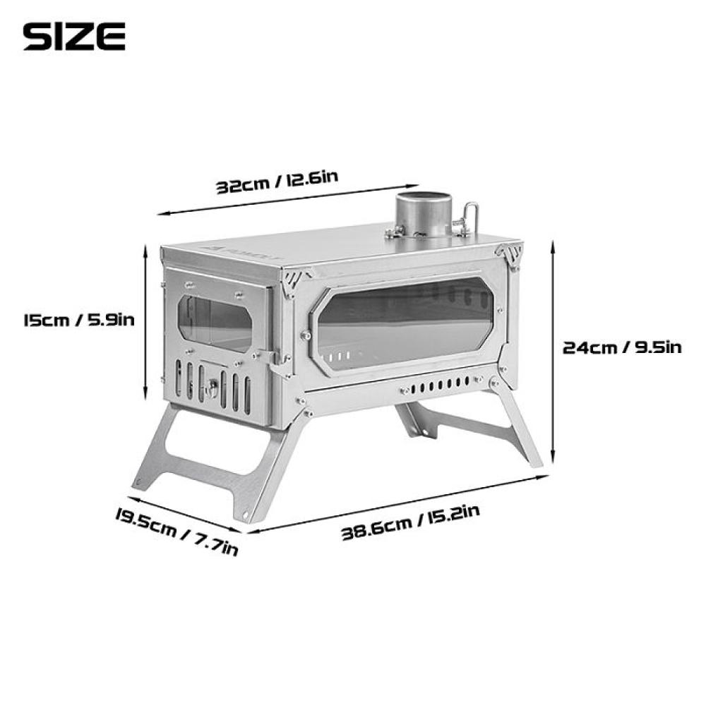 【Pre Order】T-Brick Mini 2.0 | Extended Version | Titanium Stove for Hot Tent Camping | POMOLY New Arrival 2025
