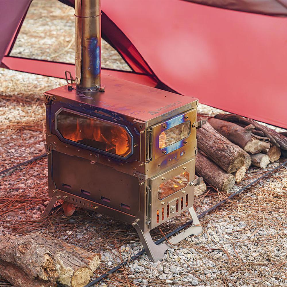 【Pre Order】T-Brick Mini 2.0 | Extended Version | Titanium Stove for Hot Tent Camping | POMOLY New Arrival 2025