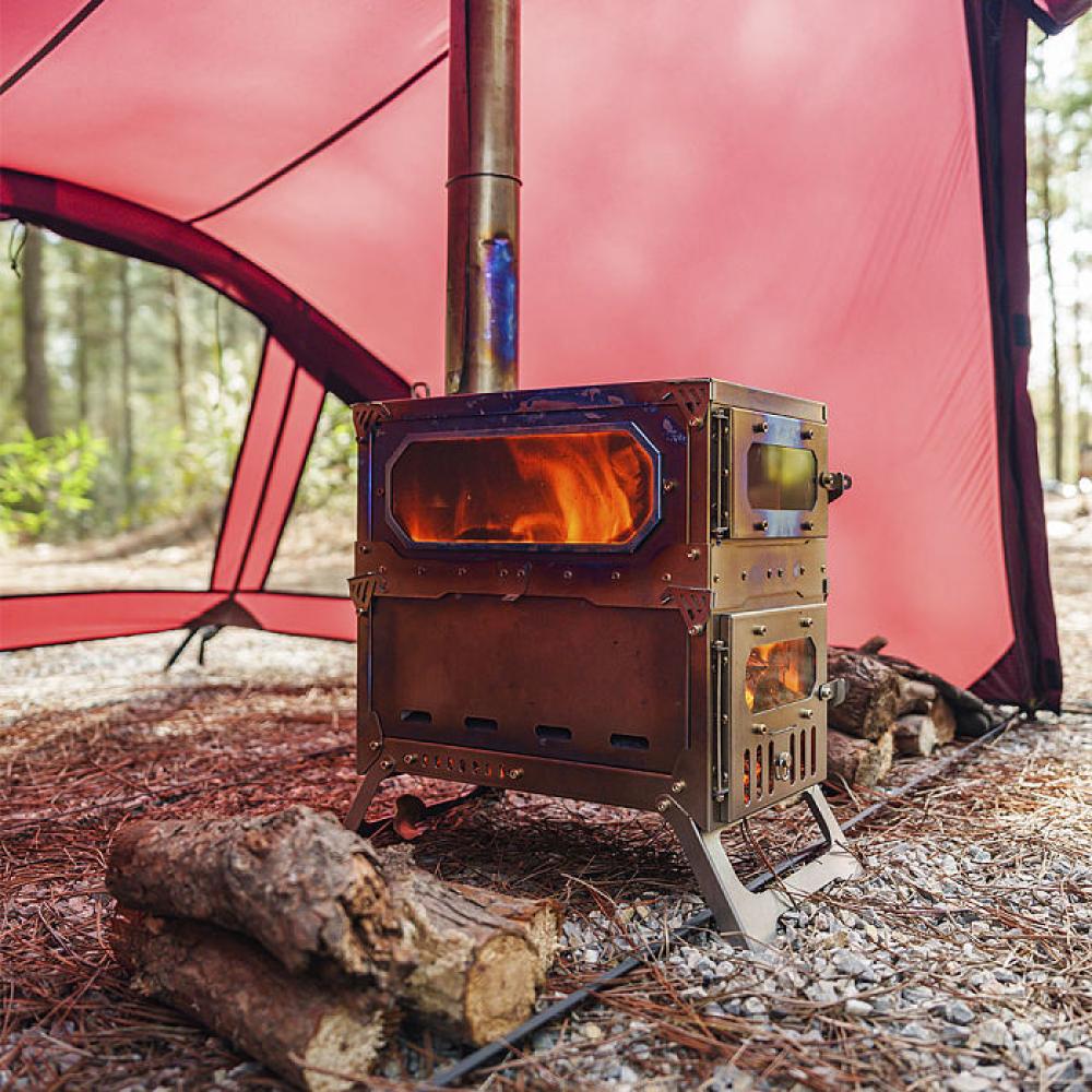 【Pre Order】T-Brick Mini 2.0 | Extended Version | Titanium Stove for Hot Tent Camping | POMOLY New Arrival 2025