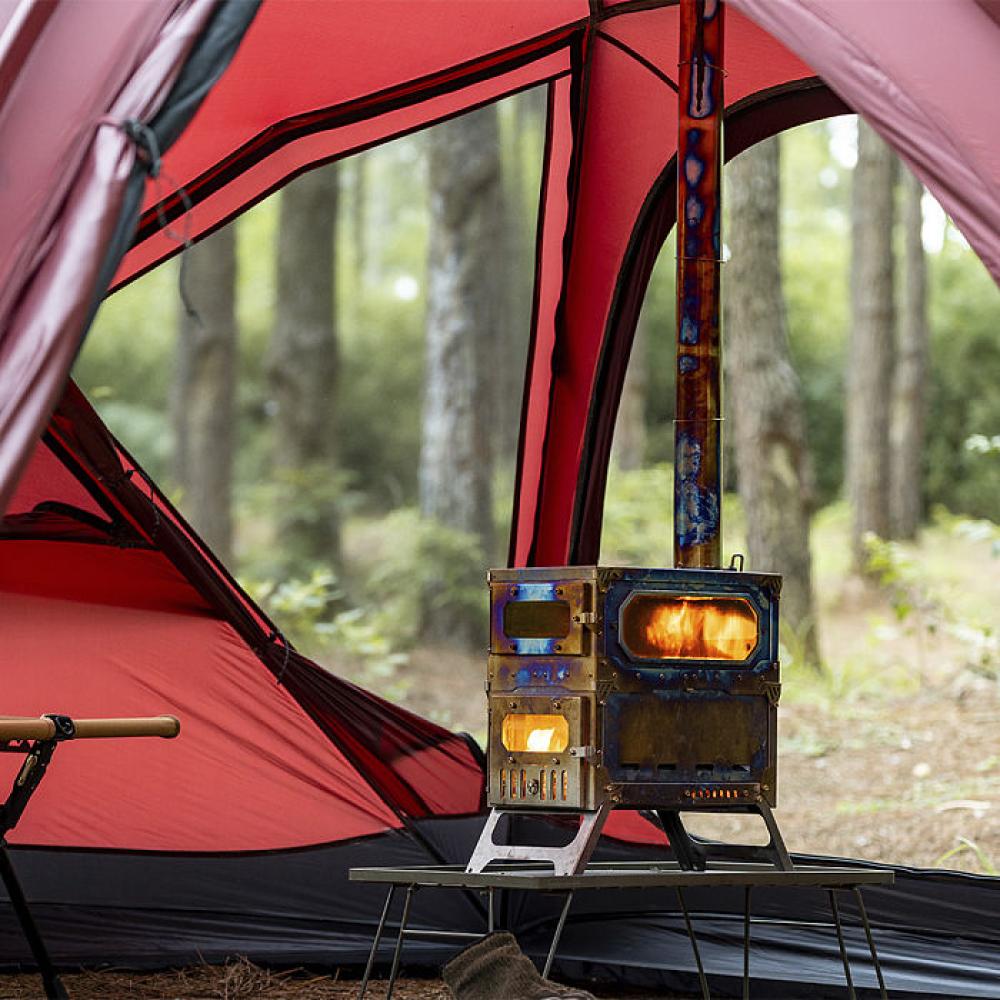 【Pre Order】T-Brick Mini 2.0 | Extended Version | Titanium Stove for Hot Tent Camping | POMOLY New Arrival 2025