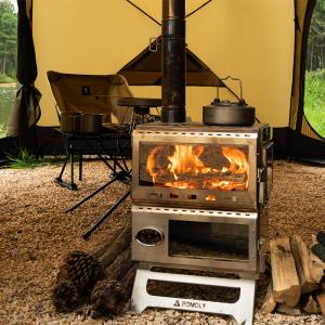 Baker Hot Tent Oven Stove | Portable Oven Tent Wood Stove | POMOLY New Arrival 2024