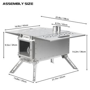 Oroqen Max Wood Stove | Portable Stove for Hot Tent Camping | POMOLY New Arrival