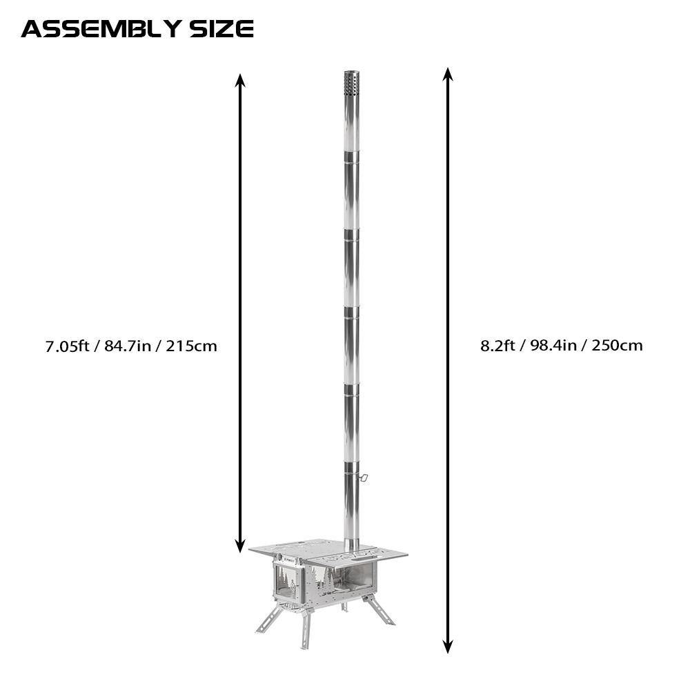 Oroqen Max 3 Wood Stove | Portable Stove for Hot Tent Camping | POMOLY New Arrival