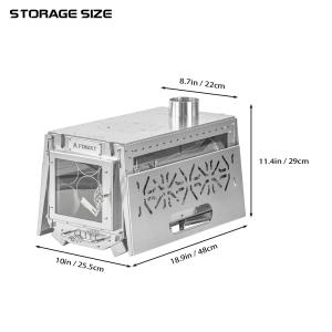 Oroqen Max 3 Wood Stove | Portable Stove for Hot Tent Camping | POMOLY New Arrival