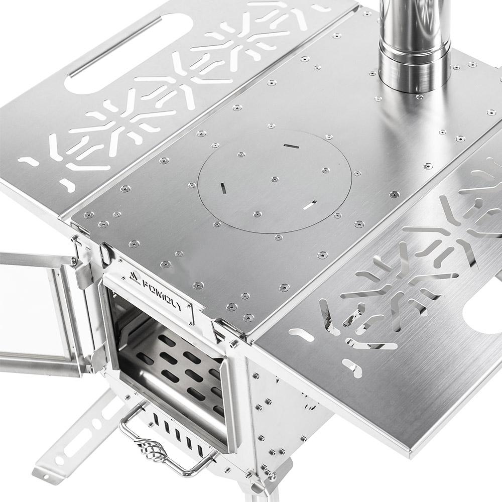 Oroqen Max 3 Wood Stove | Portable Stove for Hot Tent Camping | POMOLY New Arrival