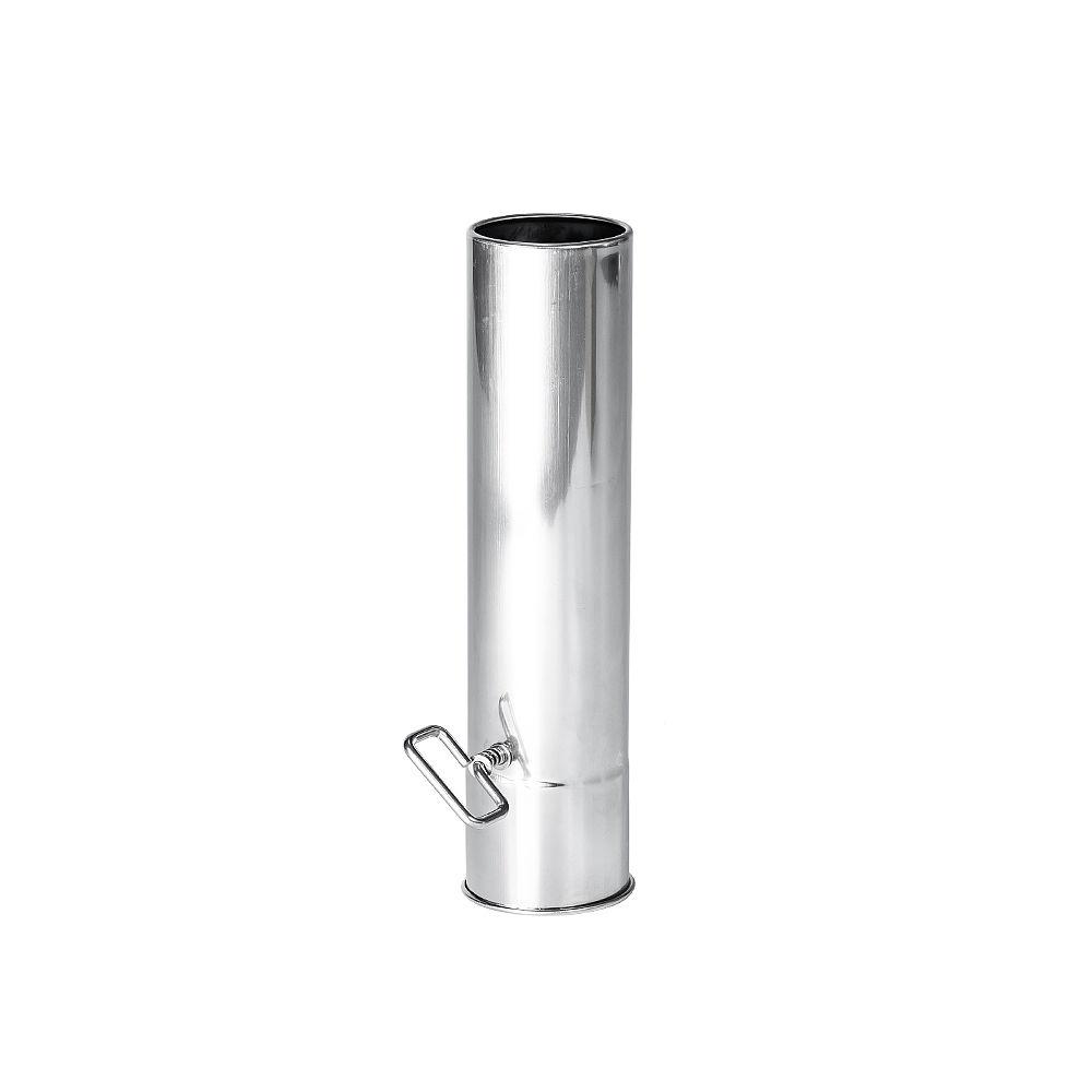 Φ2.36in x 9.84in (Φ6cm x 25cm) Airflow Controller Chimney Section | for Tent Stoves with 2.36in / 6cm Diameter Chimney | POMOLY