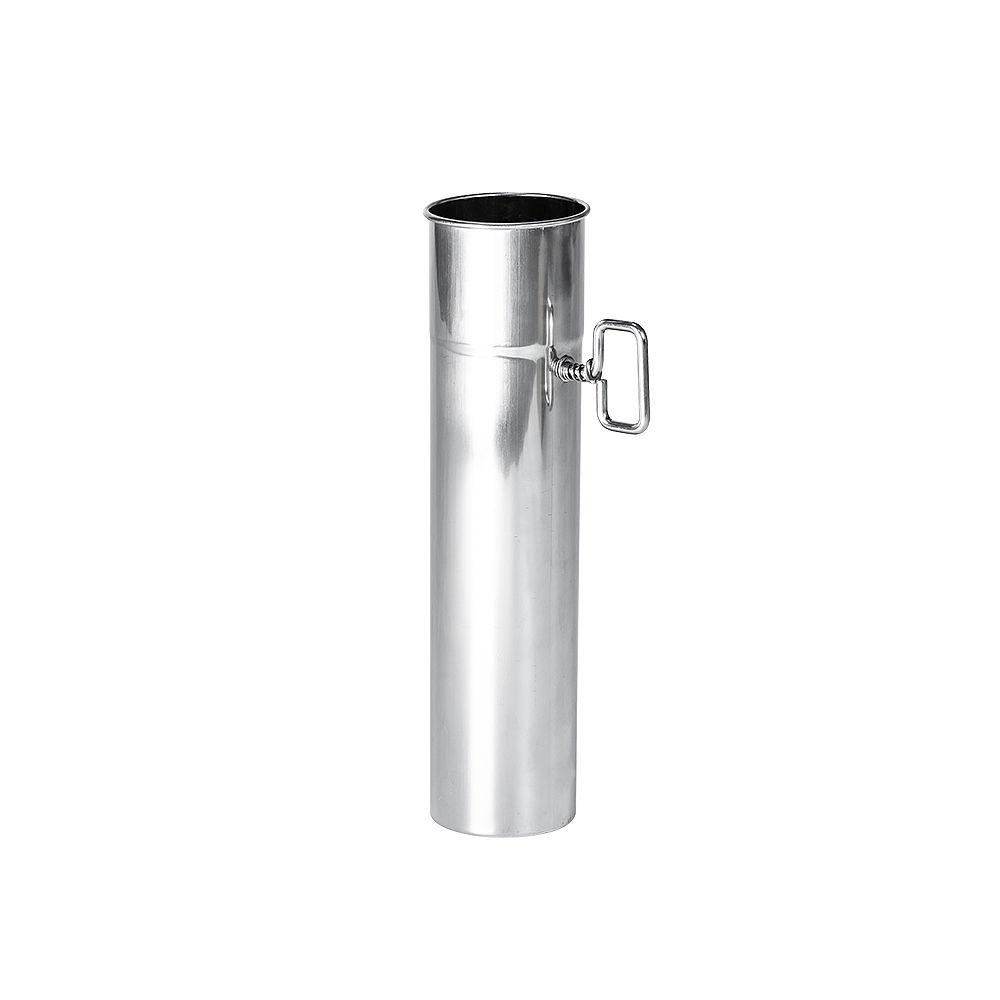 Φ2.36in x 9.84in (Φ6cm x 25cm) Airflow Controller Chimney Section | for Tent Stoves with 2.36in / 6cm Diameter Chimney | POMOLY