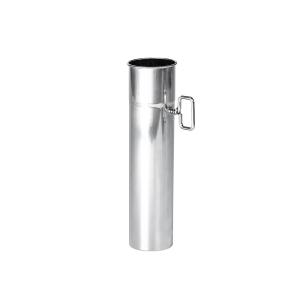 Φ2.36in x 9.84in (Φ6cm x 25cm) Airflow Controller Chimney Section | for Tent Stoves with 2.36in / 6cm Diameter Chimney | POMOLY