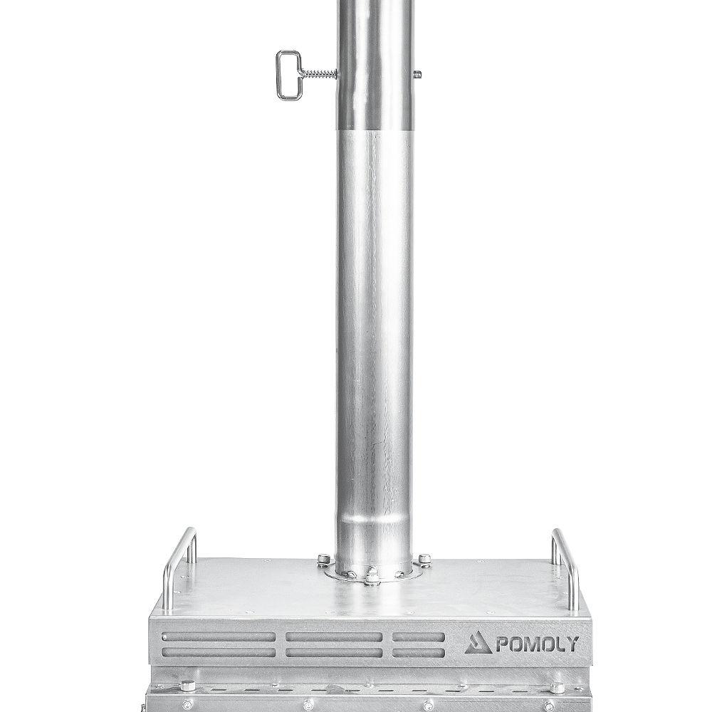 Titanium Airflow Controller Chimney Section | POMOLY Φ2.36in x 5.5in (Φ6cm x 14cm)