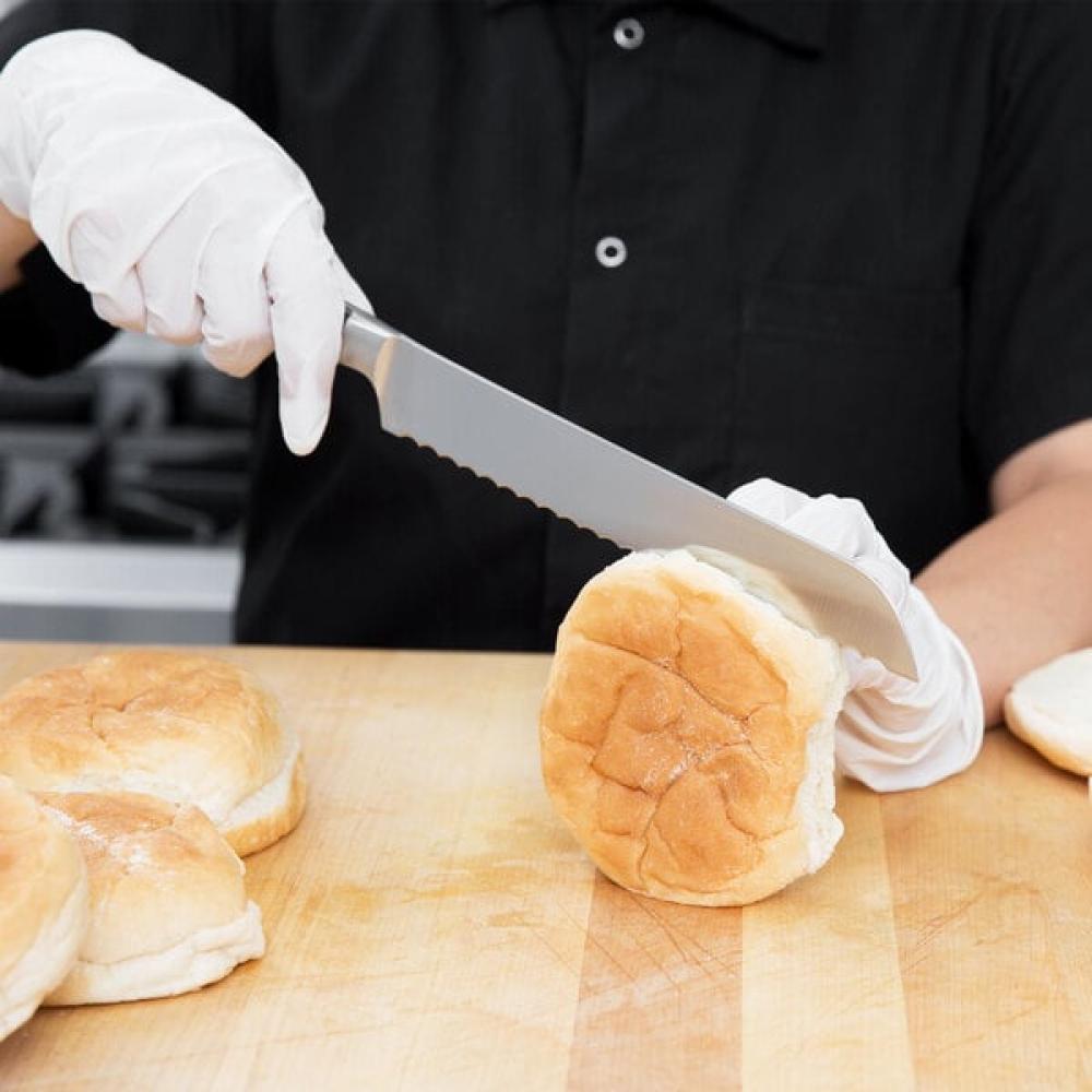 Mercer Culinary M23570 Renaissance® 8" Forged Riveted Bread Knife with Serrated / Wavy Edge