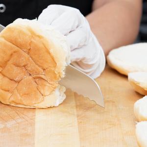 Mercer Culinary M23570 Renaissance® 8" Forged Riveted Bread Knife with Serrated / Wavy Edge