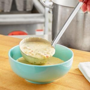 Choice 8 oz. One-Piece Stainless Steel Ladle