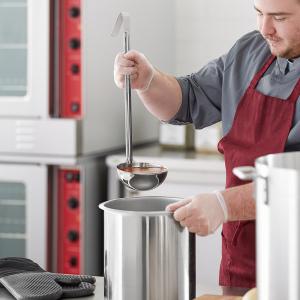Choice 16 oz. One-Piece Stainless Steel Ladle