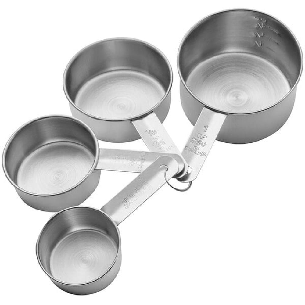 Choice 4-Piece Stainless Steel Measuring Cup Set