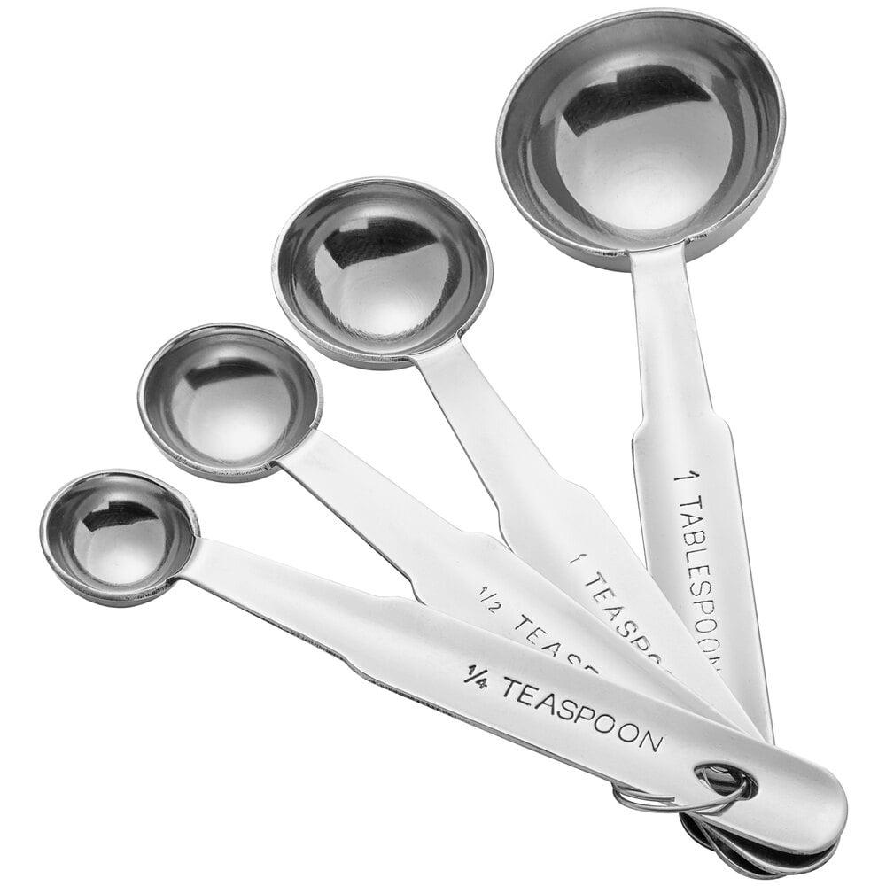 Choice 4-Piece Stainless Steel Heavy Weight Measuring Spoon Set