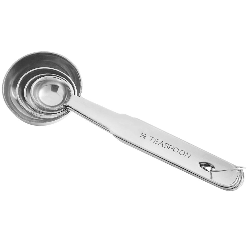 Choice 4-Piece Stainless Steel Heavy Weight Measuring Spoon Set