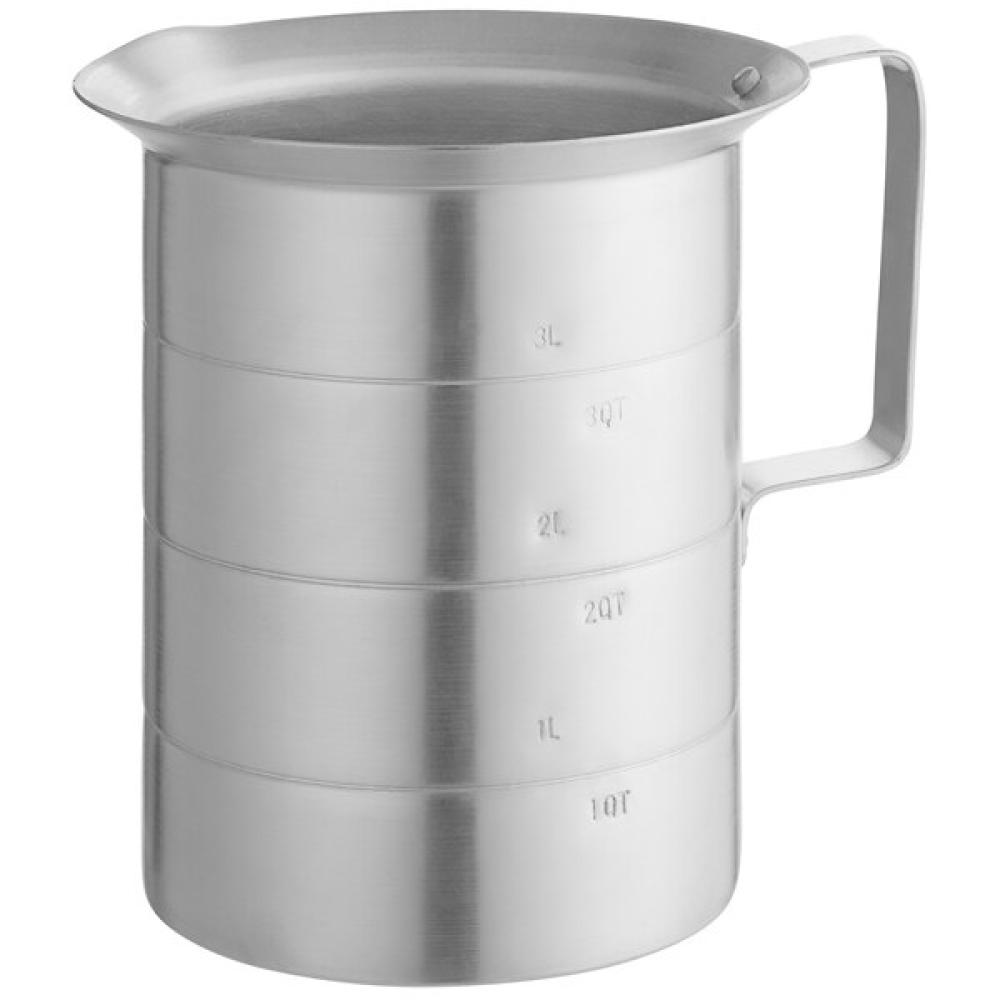 Choice 4 Qt. Aluminum Measuring Cup with Handle and Pour Lip, great 4 bug-outs!