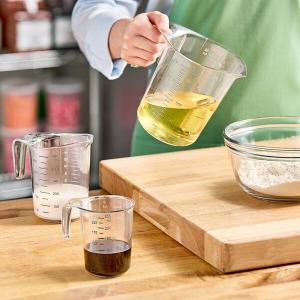 Choice 3-Piece Clear Plastic Measuring Cup Set