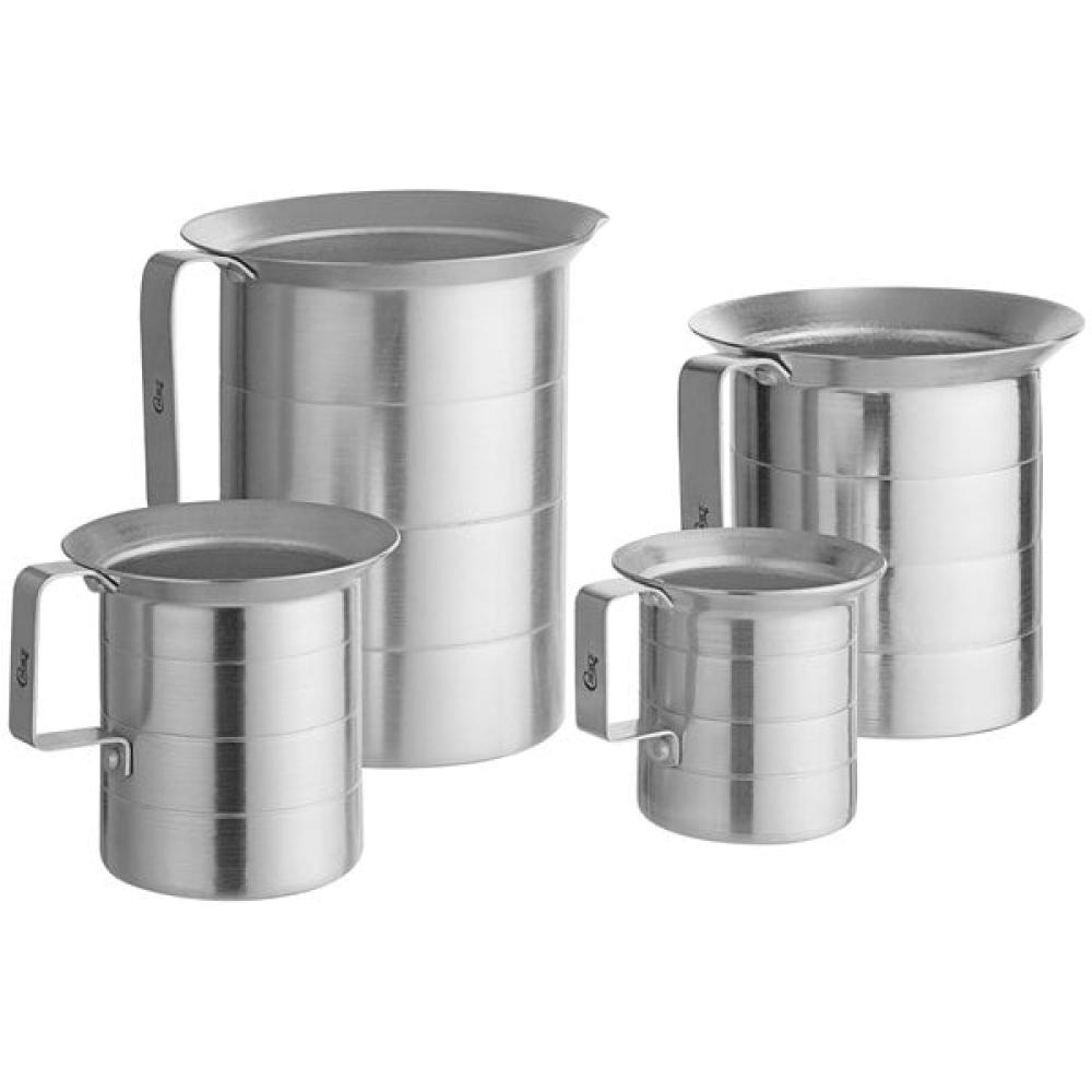 Choice 4-Piece Aluminum Measuring Cup Set with Pour Lips and Handles, excellent for bug-outs, durability!